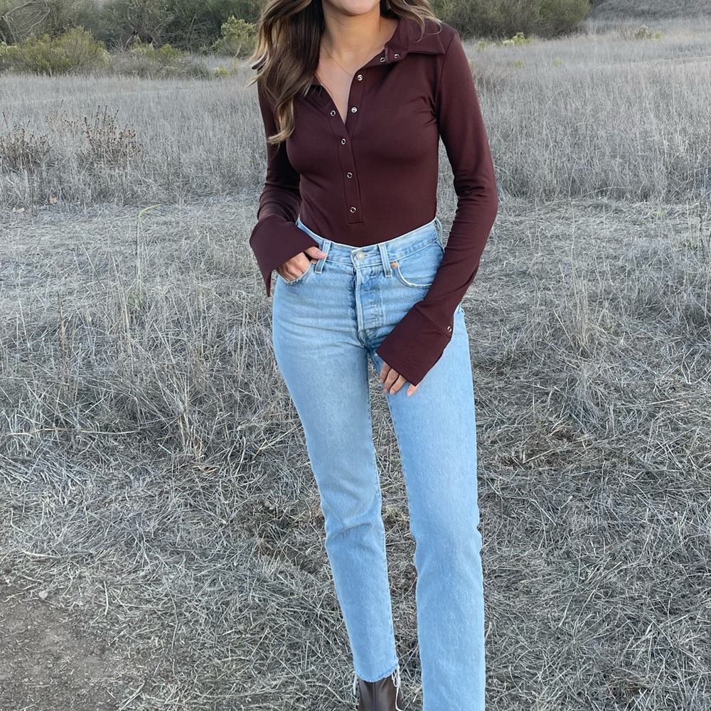 Amazon Brown Long sleeve Bodysuit